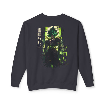 Unisex Lightweight Crewneck Sweatshirt - Broly