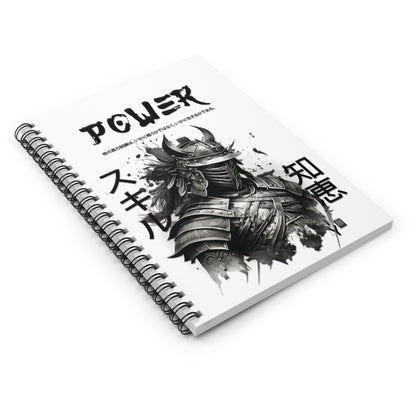 Spiral Notebook - Ruled Line - Samurai Jap