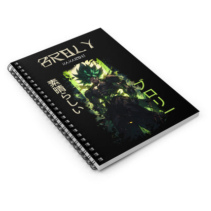 Spiral Notebook - Ruled Line - Broly Black