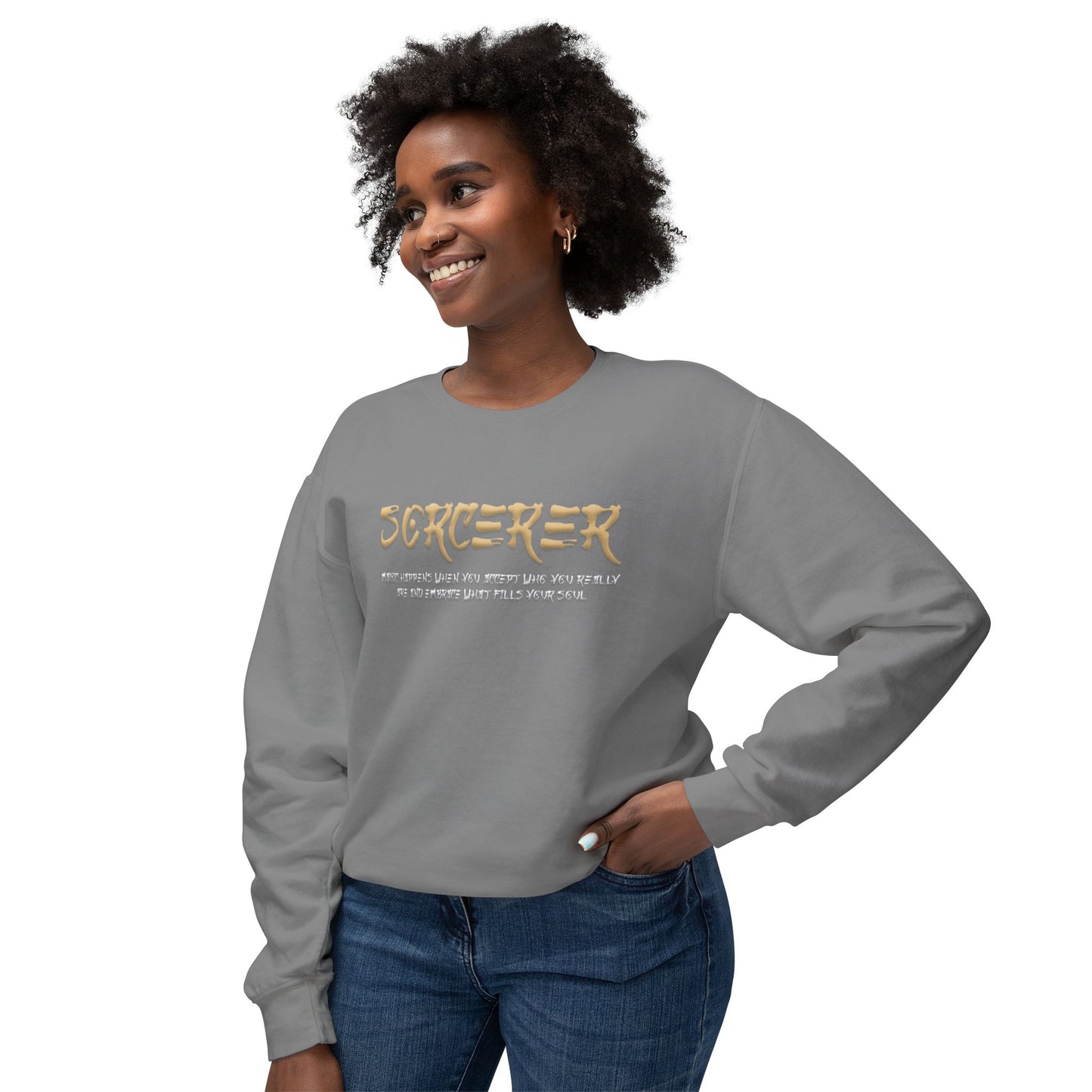 Unisex Lightweight Crewneck Sweatshirt - Sorcerer