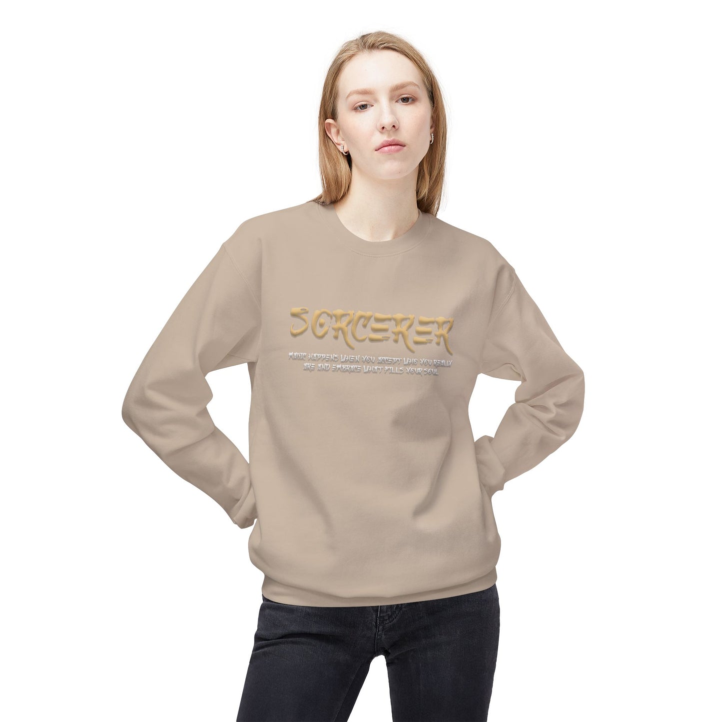 Unisex Midweight Softstyle Fleece Crewneck Sweatshirt - Sorcerer