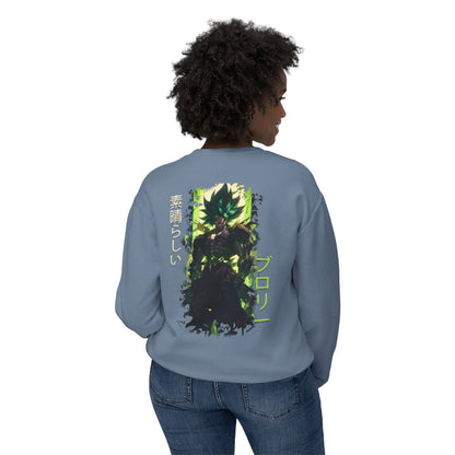 Unisex Lightweight Crewneck Sweatshirt - Broly