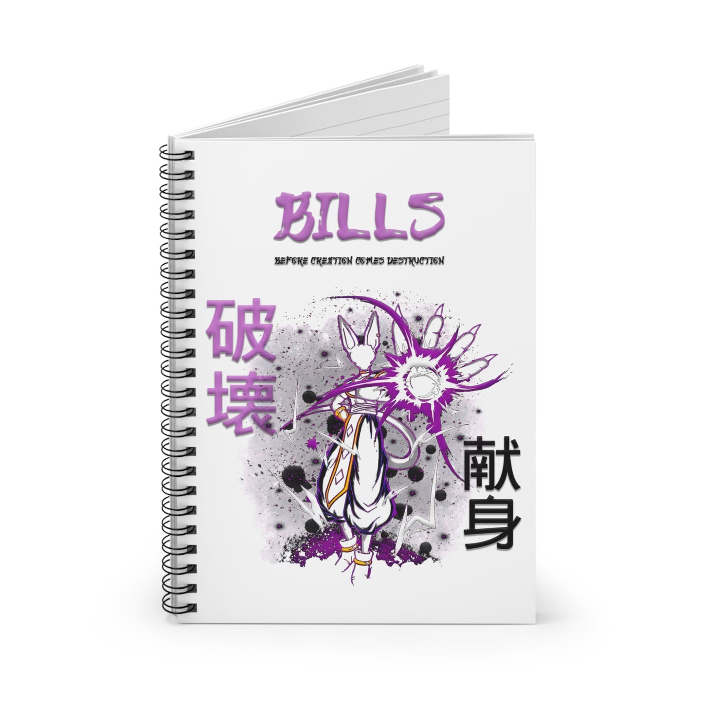 Spiral Notebook - Ruled Line - Bills