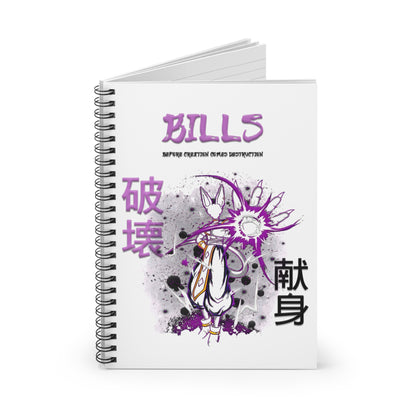 Spiral Notebook - Ruled Line - Bills