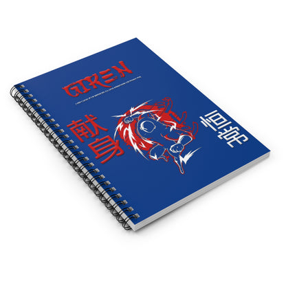 Spiral Notebook - Ruled Line - Giren Blue