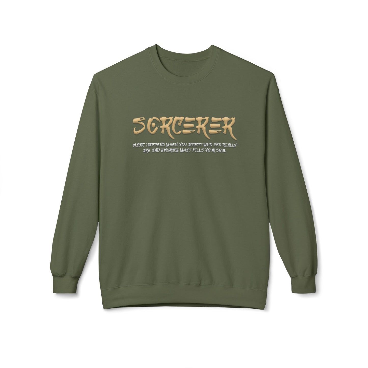 Unisex Midweight Softstyle Fleece Crewneck Sweatshirt - Sorcerer