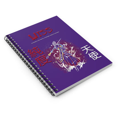 Spiral Notebook - Ruled Line - Wiss Purple