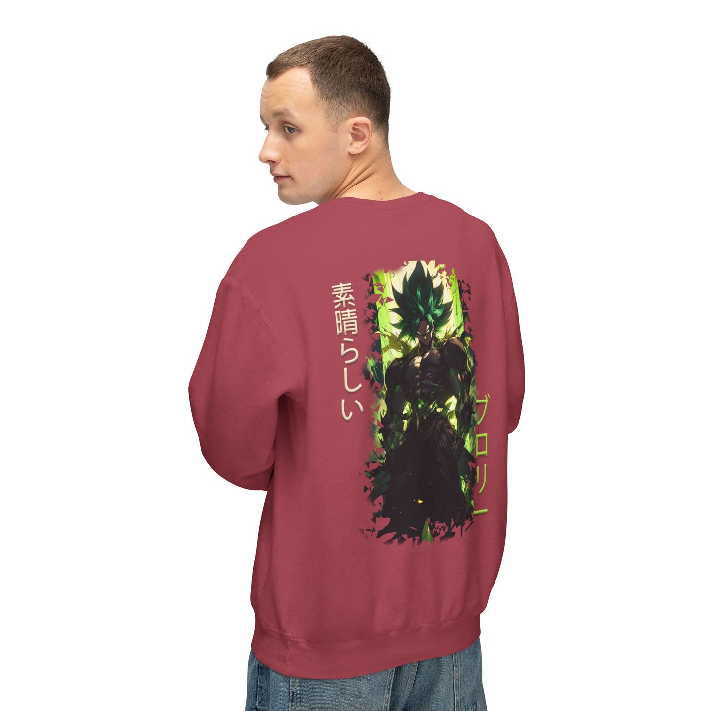 Unisex Lightweight Crewneck Sweatshirt - Broly