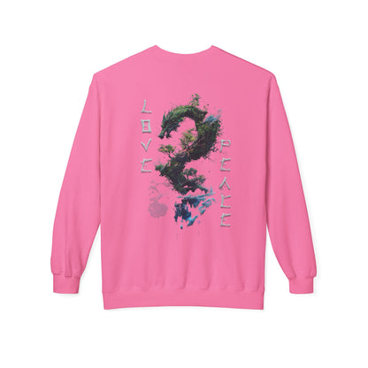 Unisex Midweight Softstyle Fleece Crewneck Sweatshirt - Dragon