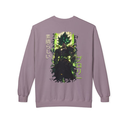 Unisex Midweight Softstyle Fleece Crewneck Sweatshirt - Broly