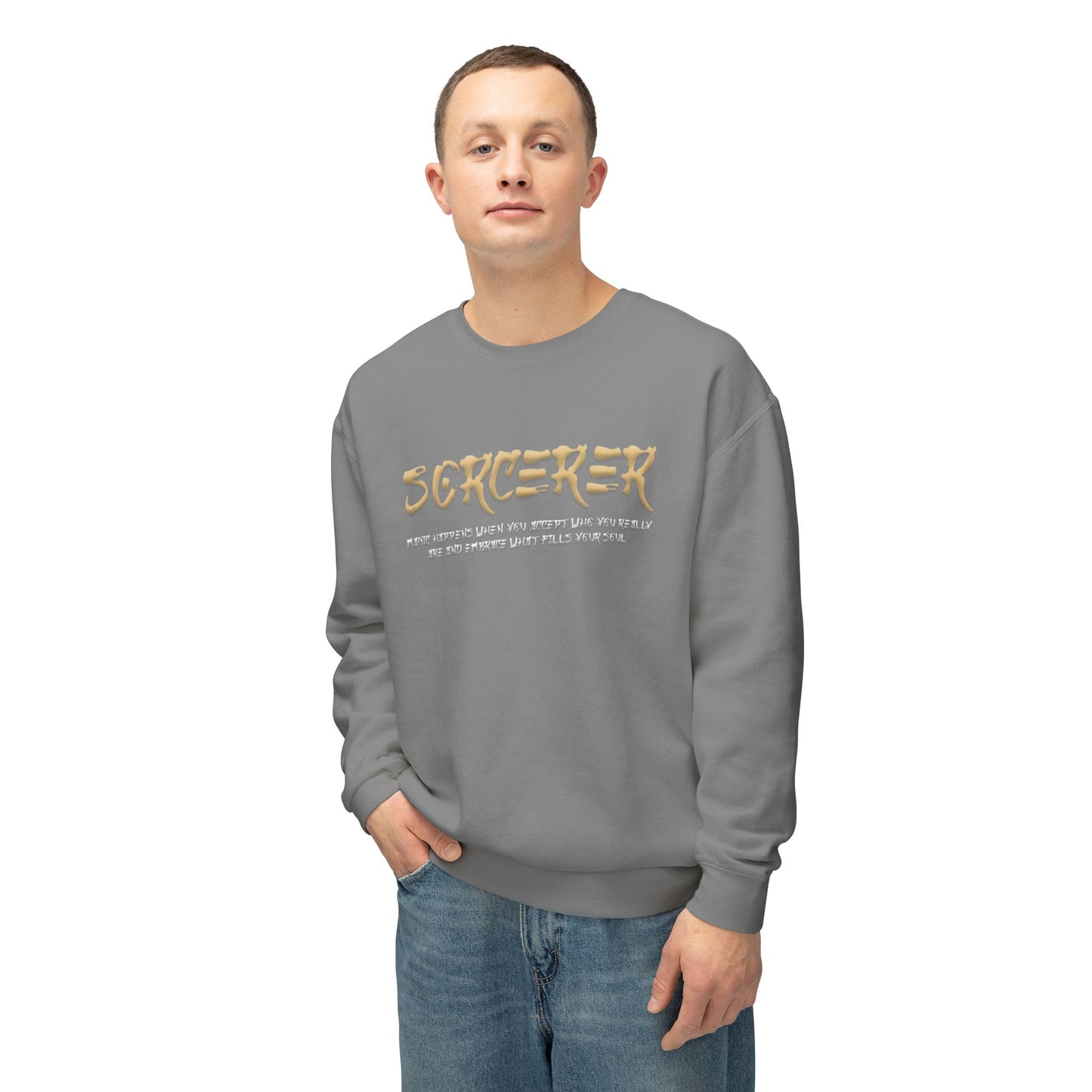 Unisex Lightweight Crewneck Sweatshirt - Sorcerer