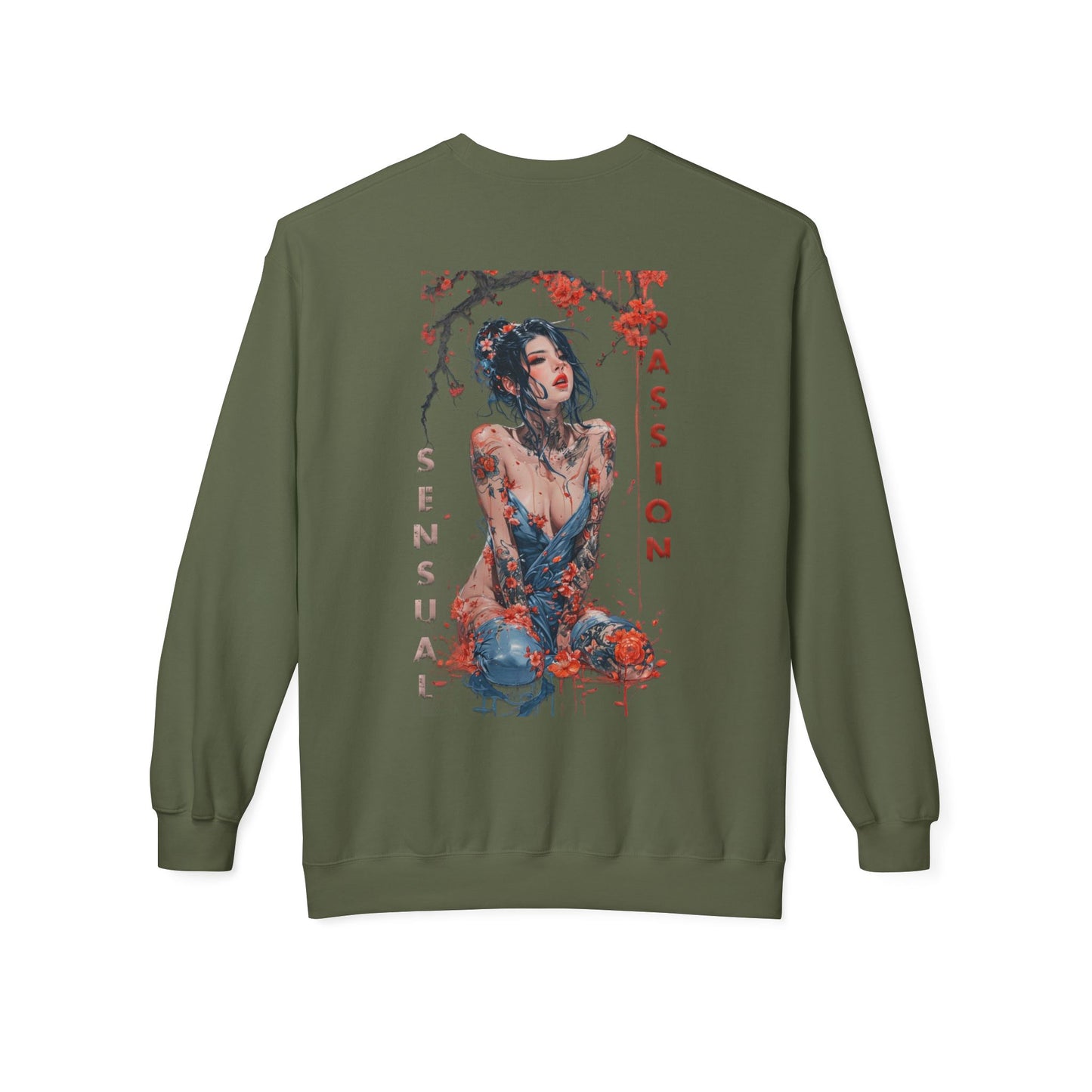 Unisex Midweight Softstyle Fleece Crewneck Sweatshirt - Women