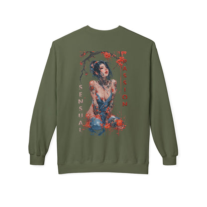 Unisex Midweight Softstyle Fleece Crewneck Sweatshirt - Women