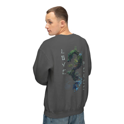 Unisex Lightweight Crewneck Sweatshirt - Dragon