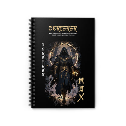 Spiral Notebook - Ruled Line - Sorcerer Black