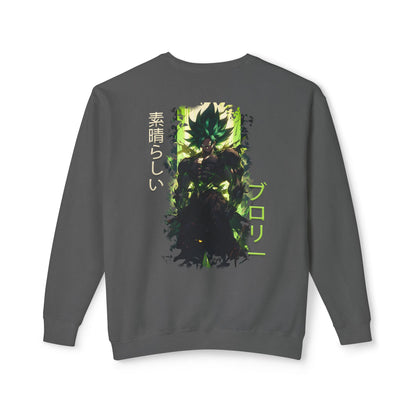 Unisex Lightweight Crewneck Sweatshirt - Broly