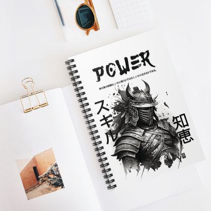 Spiral Notebook - Ruled Line - Samurai Jap