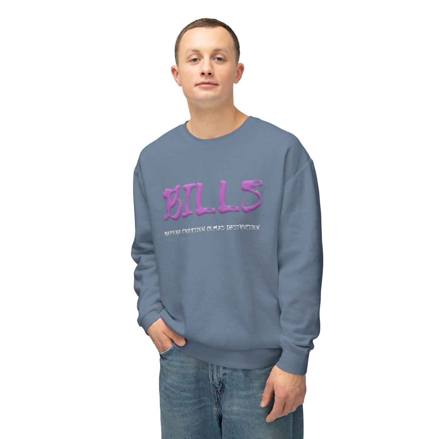Unisex Lightweight Crewneck Sweatshirt - Bills