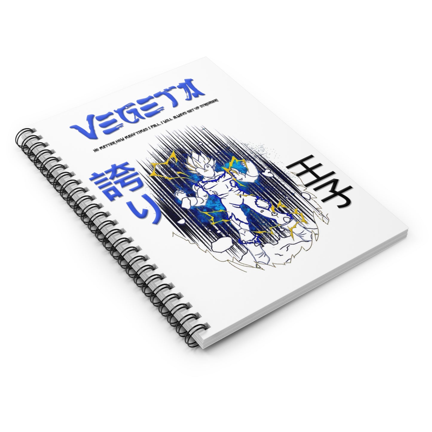 Spiral Notebook - Ruled Line - Vegeta