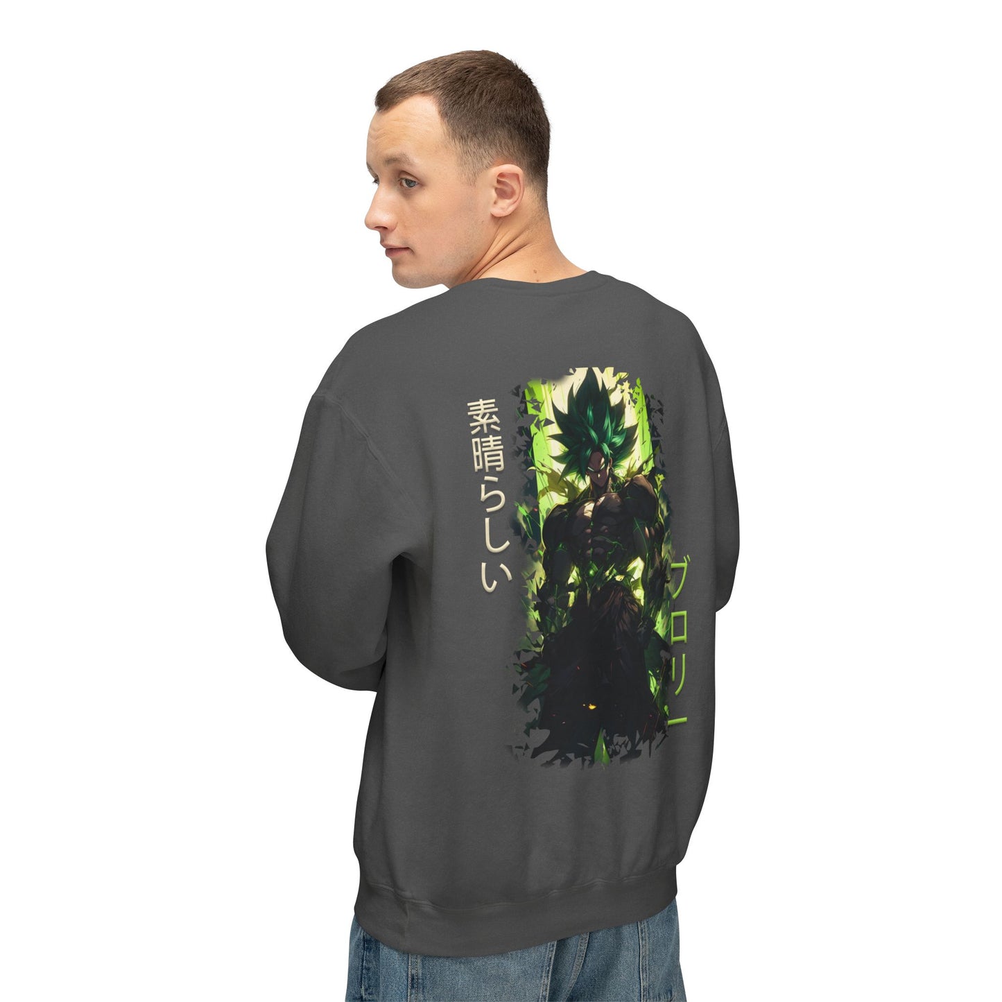 Unisex Lightweight Crewneck Sweatshirt - Broly