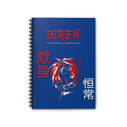 Spiral Notebook - Ruled Line - Giren Blue