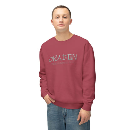 Unisex Lightweight Crewneck Sweatshirt - Dragon