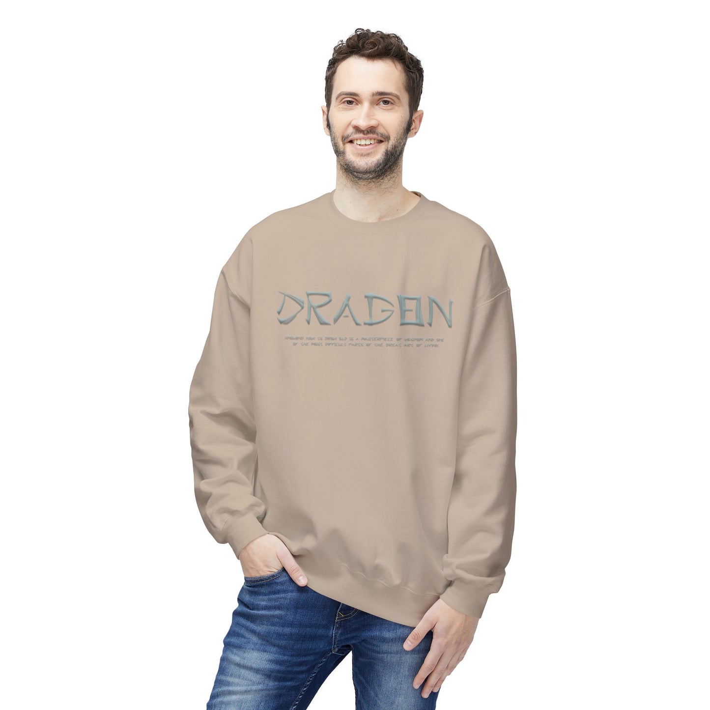 Unisex Midweight Softstyle Fleece Crewneck Sweatshirt - Dragon