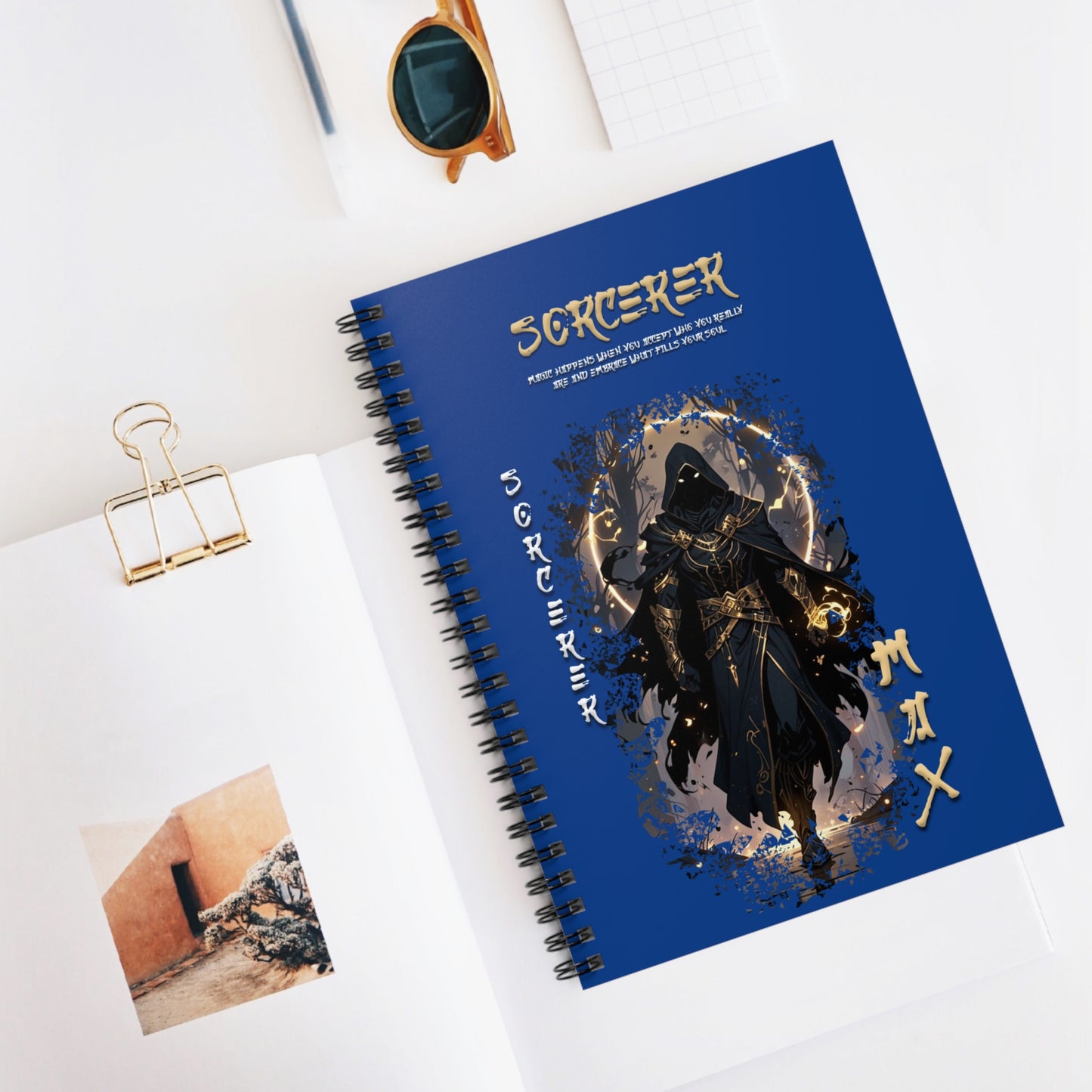Spiral Notebook - Ruled Line - Sorcerer Blue
