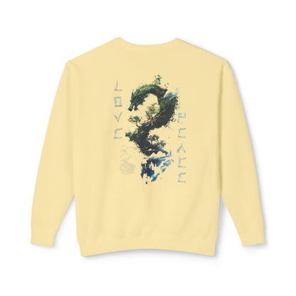 Unisex Lightweight Crewneck Sweatshirt - Dragon