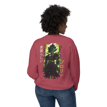 Unisex Lightweight Crewneck Sweatshirt - Broly