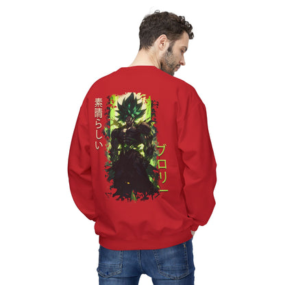 Unisex Midweight Softstyle Fleece Crewneck Sweatshirt - Broly