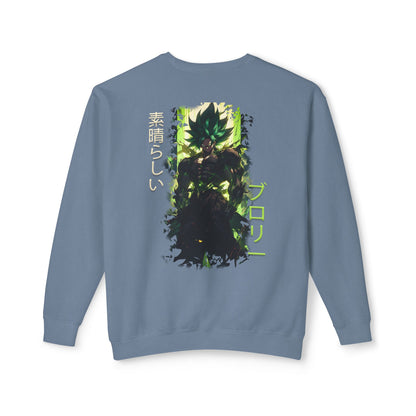Unisex Lightweight Crewneck Sweatshirt - Broly