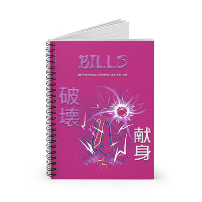 Spiral Notebook - Ruled Line - Bills Rose