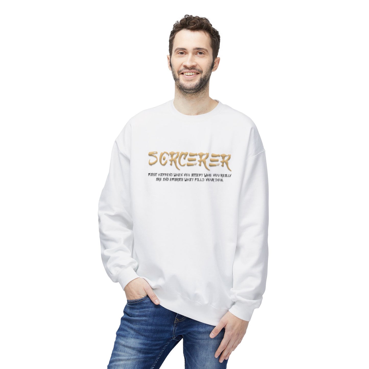 Unisex Midweight Softstyle Fleece Crewneck Sweatshirt - Sorcerer
