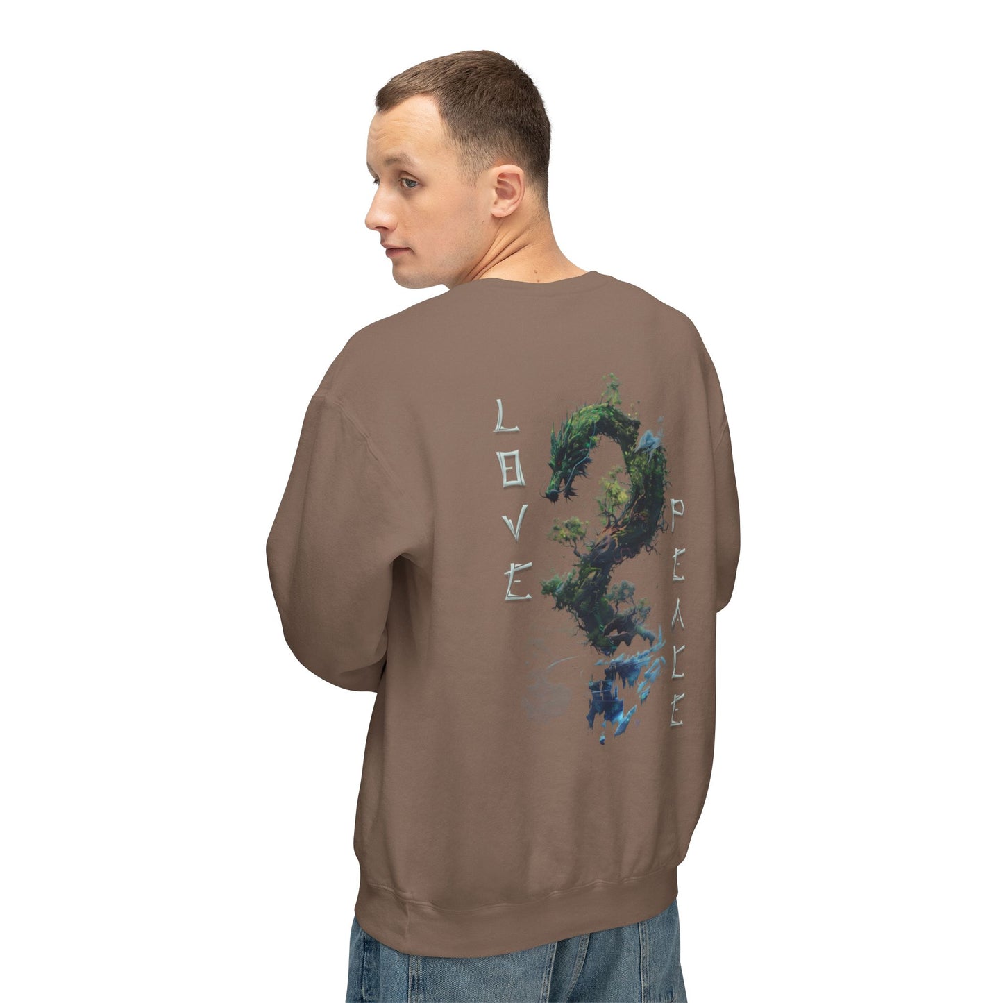 Unisex Lightweight Crewneck Sweatshirt - Dragon