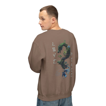 Unisex Lightweight Crewneck Sweatshirt - Dragon