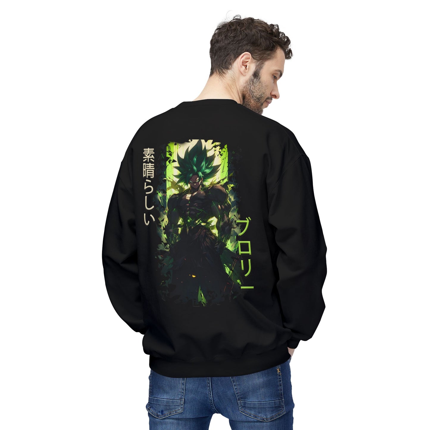 Unisex Midweight Softstyle Fleece Crewneck Sweatshirt - Broly