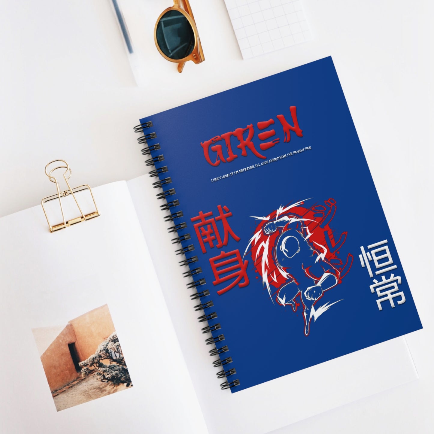 Spiral Notebook - Ruled Line - Giren Blue