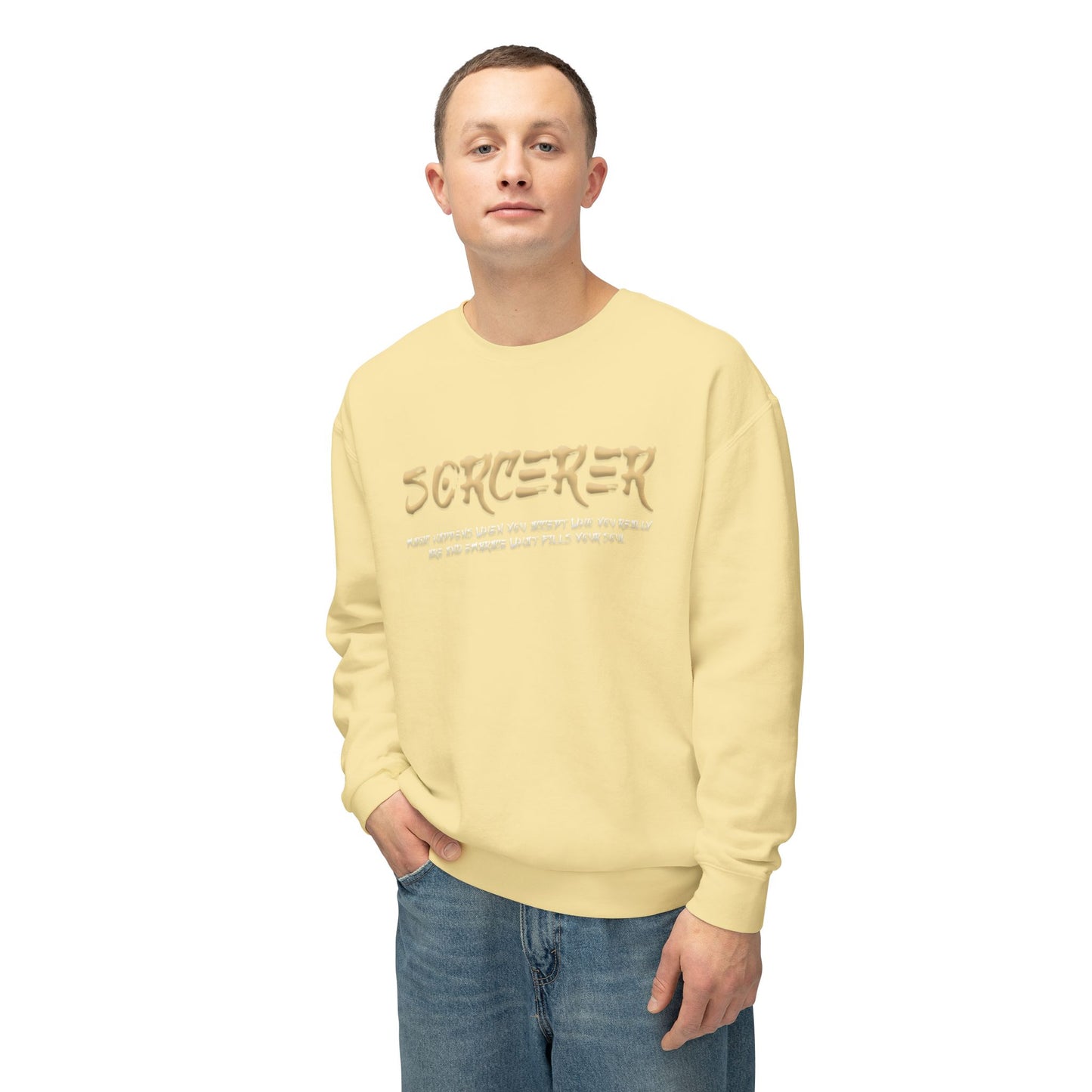 Unisex Lightweight Crewneck Sweatshirt - Sorcerer