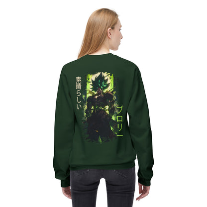 Unisex Midweight Softstyle Fleece Crewneck Sweatshirt - Broly