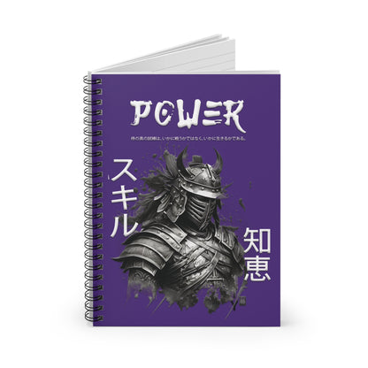 Notebook - Ruled Line - Samurai Jap - Purple