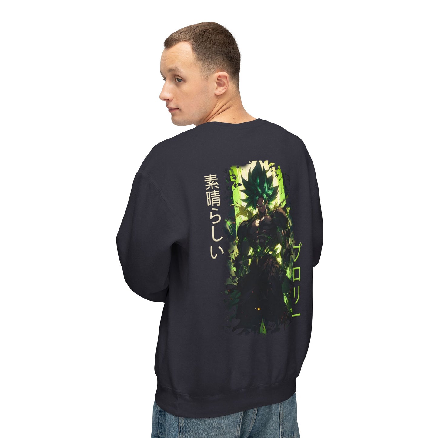 Unisex Lightweight Crewneck Sweatshirt - Broly
