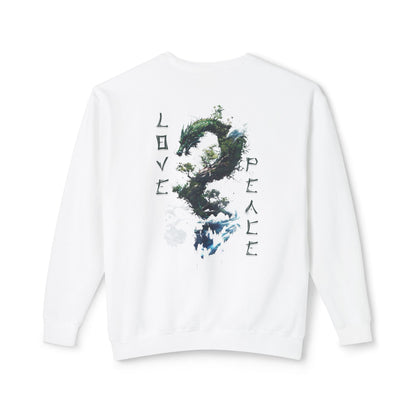 Unisex Lightweight Crewneck Sweatshirt - Dragon