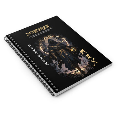 Spiral Notebook - Ruled Line - Sorcerer Black