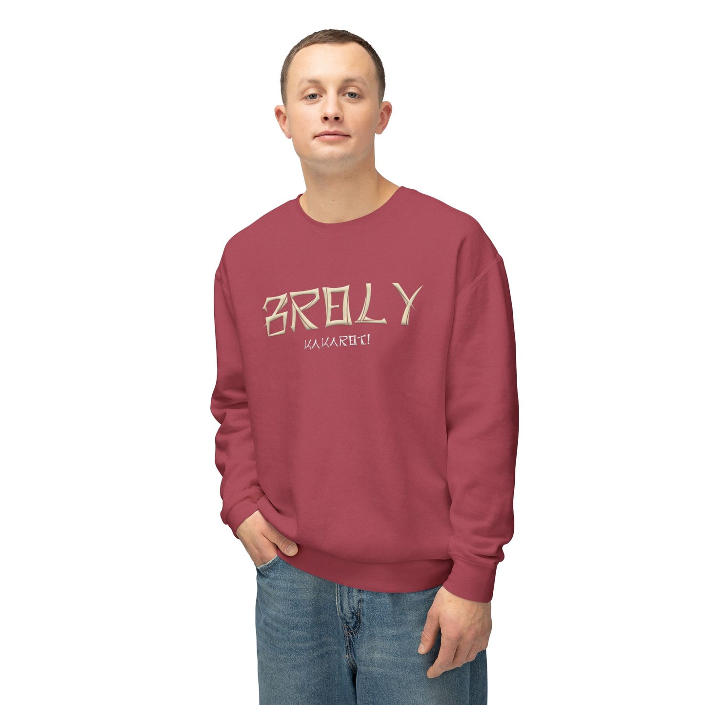 Unisex Lightweight Crewneck Sweatshirt - Broly