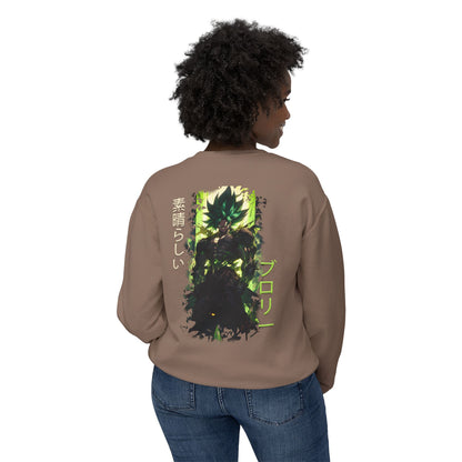 Unisex Lightweight Crewneck Sweatshirt - Broly