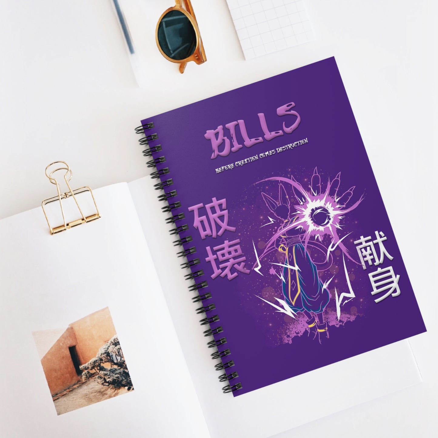 Spiral Notebook - Ruled Line - Bills Purple