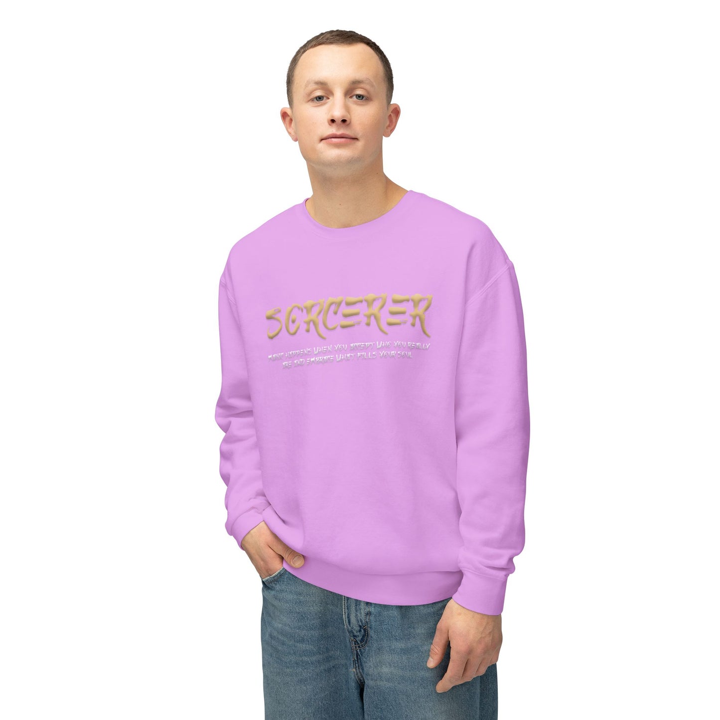 Unisex Lightweight Crewneck Sweatshirt - Sorcerer
