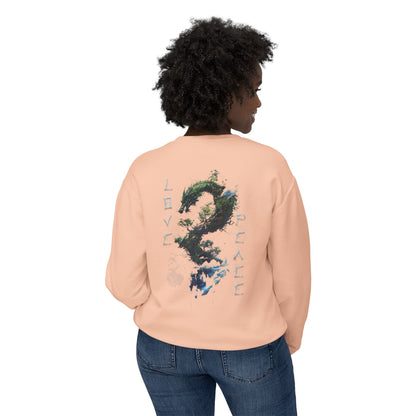 Unisex Lightweight Crewneck Sweatshirt - Dragon