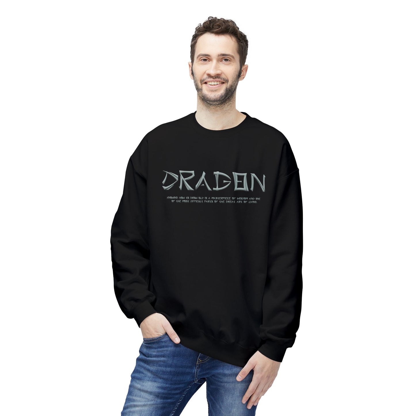 Unisex Midweight Softstyle Fleece Crewneck Sweatshirt - Dragon